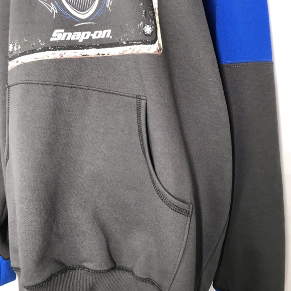 Snap On by Choko Blue Size Large Long Sleeve Men’s Authentics Pullover Hoodie - Picture 4 of 6